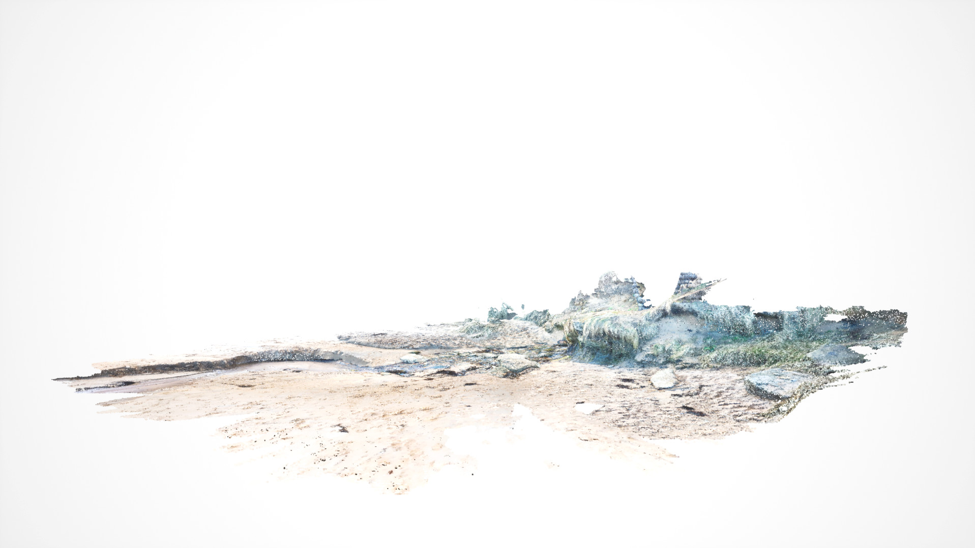 an abstract image of the Scottish coastline