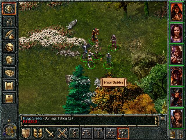 screenshot from Baldur's Gate - 1998