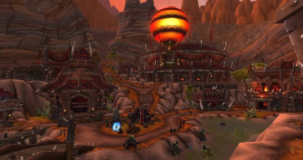 The area Orgrimmar in WoW