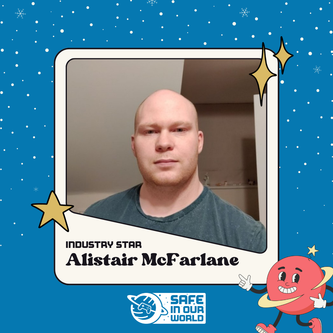 Graphic including image of Alistair McFarlane, nominated as an Industry Star.