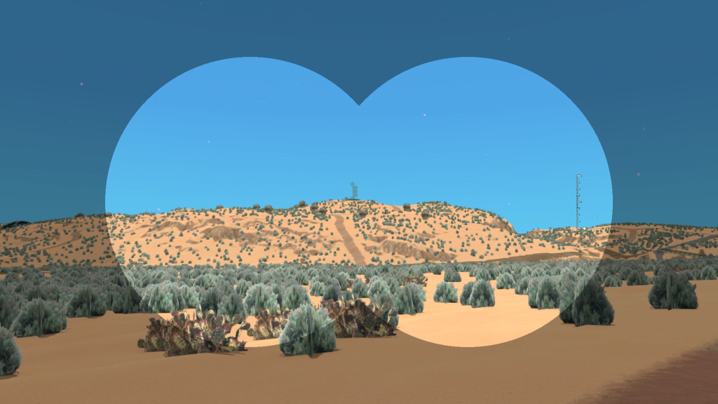 Screenshot from video game submission: Coyote Summer.