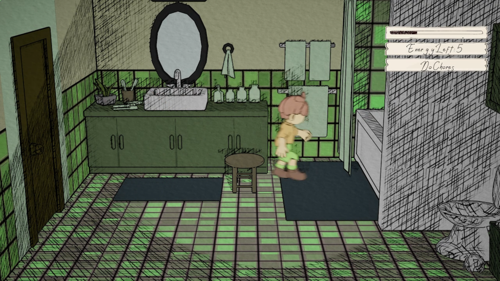 Screenshot from video game submission: Growing Pains.
