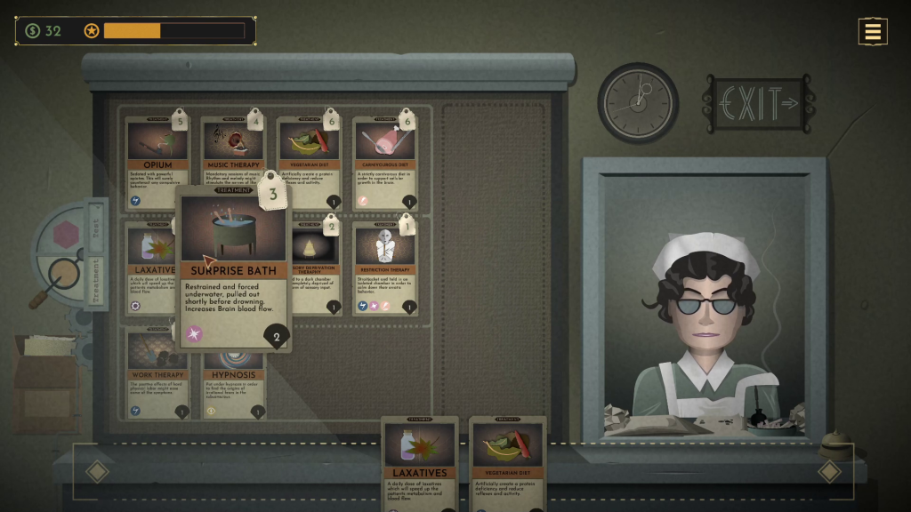 Screenshot from Sanatorium video game